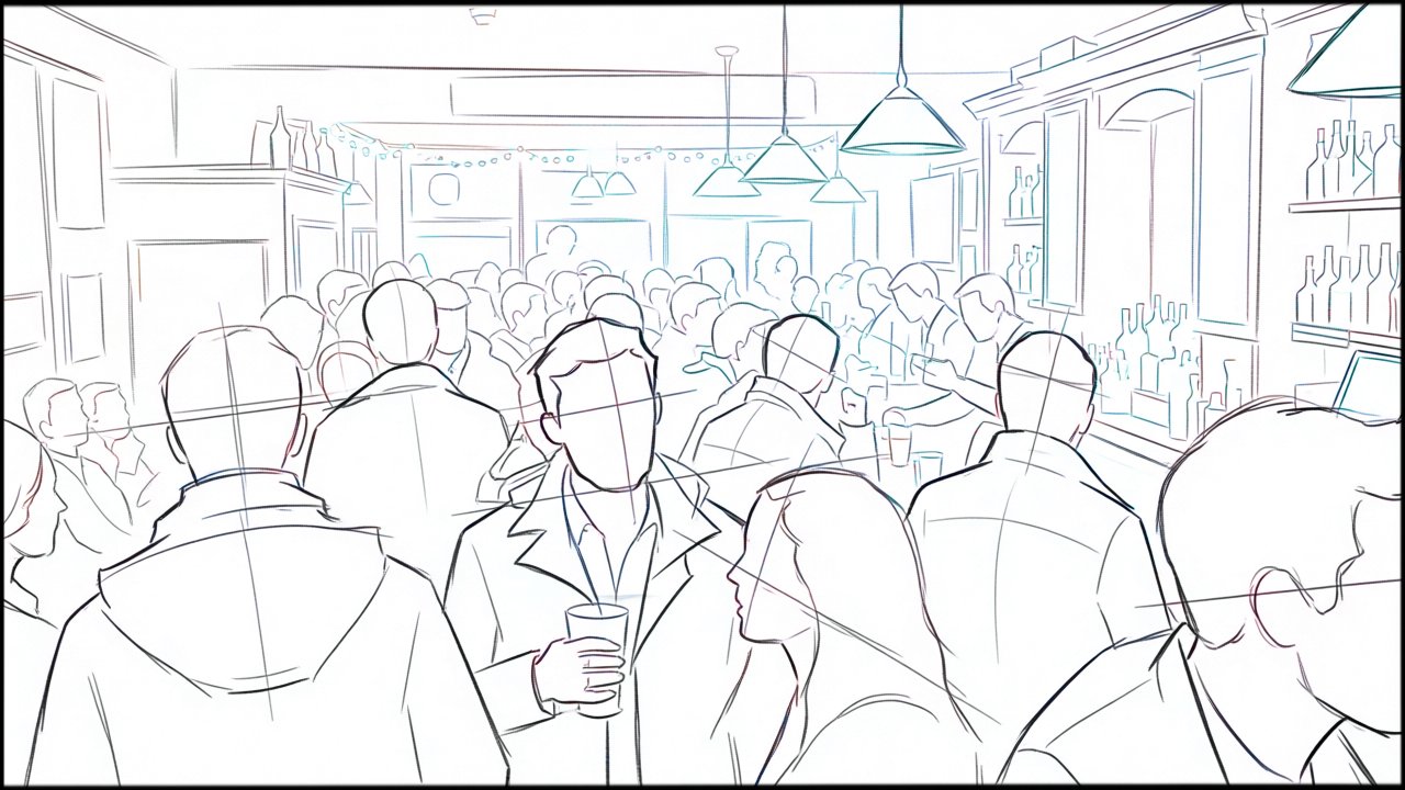 ROUGHS - storyboard frame 1 by Dakota Warren